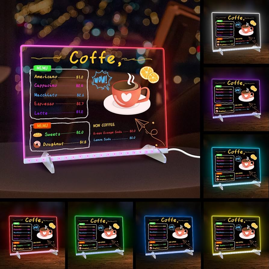 Amazon.com: LED Note Board with Colors, 13.7